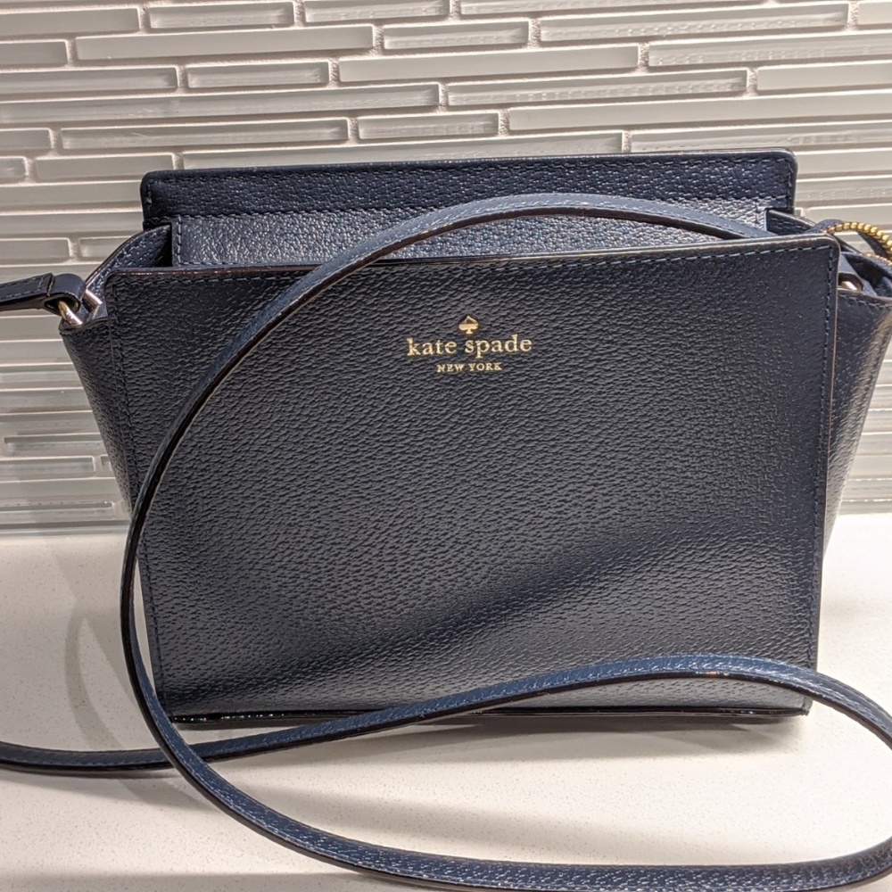 Blue Kate Spade Square Crossbody